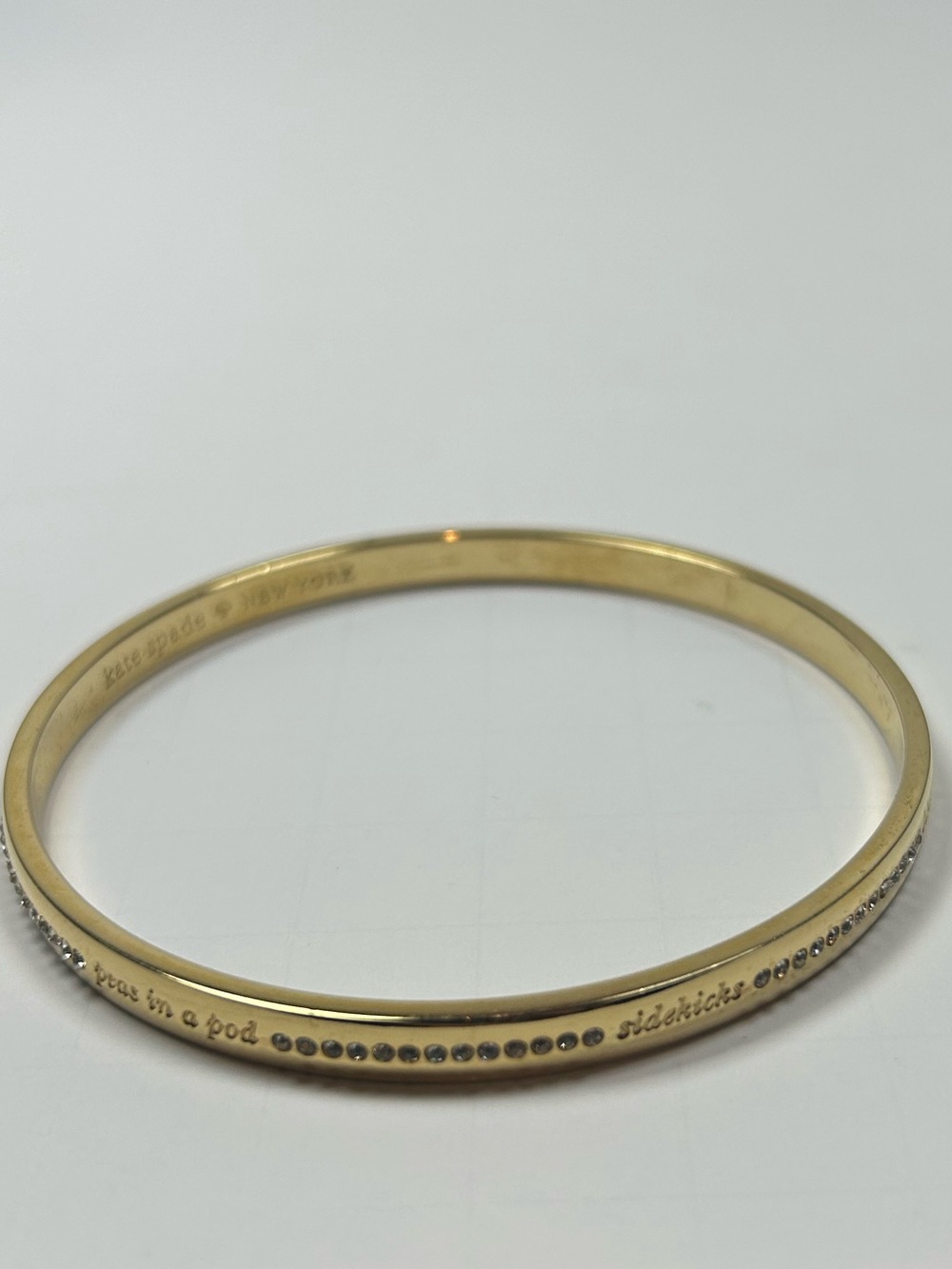 Kate Spade Pave Idiom Bridesmaid Best Friend Bangle Bracelet - Picture 9 of 11